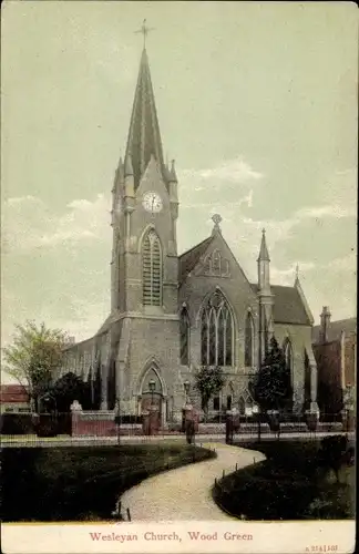 Ak Wood Green Haringey London England, Wesleyan Church