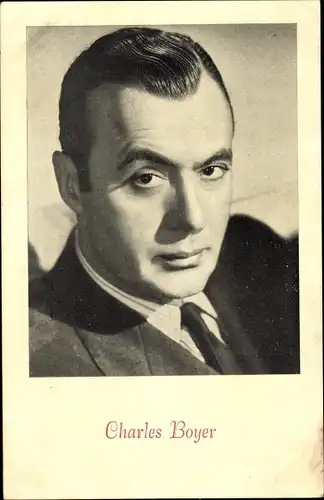 Ak Schauspieler Charles Boyer, Portrait