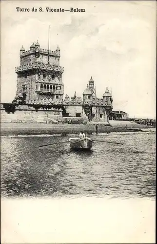 Ak Belém Lisboa Lissabon Portugal, Torre de Sao Vicente