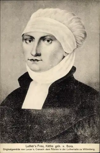 Künstler Ak Cranach, L., Luther's Frau, Käthe geb. von Bora