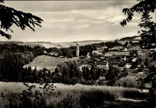 Ak Pobershau Marienberg im Erzgebirge, Blick zum Erholunsgheim Haus Katzenstein