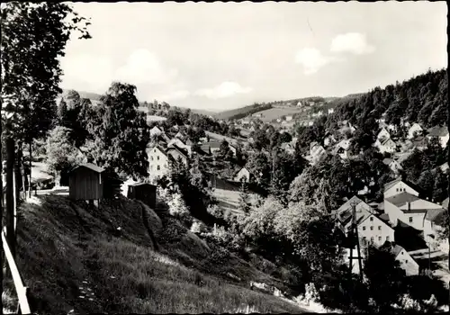 Ak Pobershau Marienberg im Erzgebirge, Ortsansicht