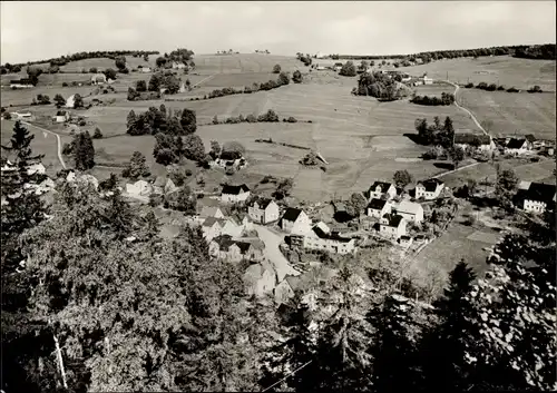 Ak Pobershau Marienberg im Erzgebirge, Totalansicht