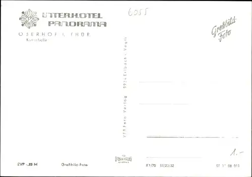Ak Oberhof im Thüringer Wald, Interhotel Panorama, Kaminhalle
