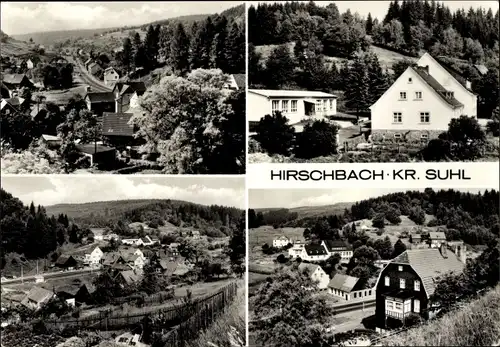 Ak Hirschbach Schleusingen in Thüringen, Teilansichten