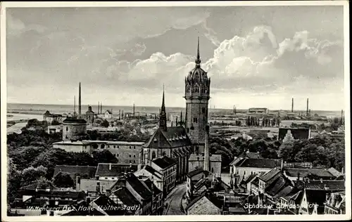 Ak Lutherstadt Wittenberg, Schloss und Schlosskirche