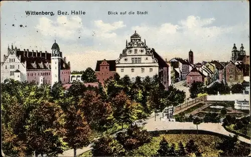 Ak Lutherstadt Wittenberg, Blick auf die Stadt