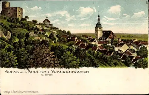 Litho Bad Frankenhausen am Kyffhäuser Thüringen, Gesamtansicht