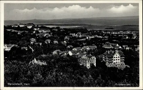 Ak Ballenstedt im Harz, Totalansicht