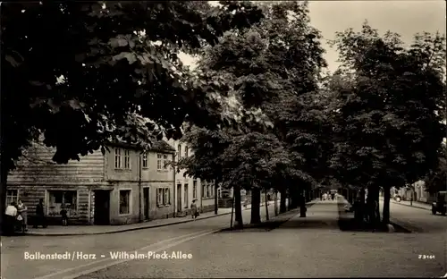 Ak Ballenstedt im Harz, Wilhelm Pieck Allee