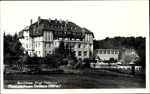 Ak Friedrichsbrunn Thale im Harz, Sanatorium Ernst Thälman