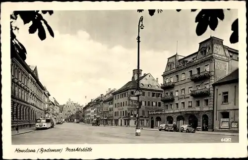 Ak Konstanz am Bodensee, Marktstätte