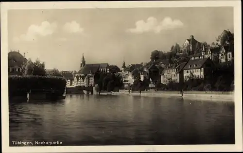 Ak Tübingen am Neckar, Neckarpartie