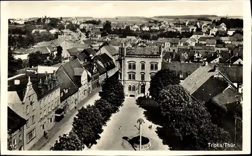 Ak Triptis in Thüringen, Markt, Rathaus