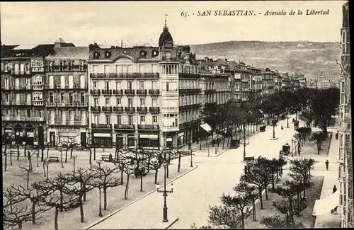 Ak Donostia San Sebastian Baskenland, Avenida de la Libertad