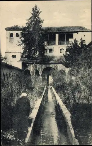 Ak Granada Andalusien Spanien, Generalife, Patio de la Acequia