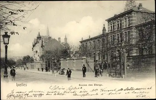 Ak Ixelles Elsene Bruxelles Brüssel Belgien, Ecoles des Etangs