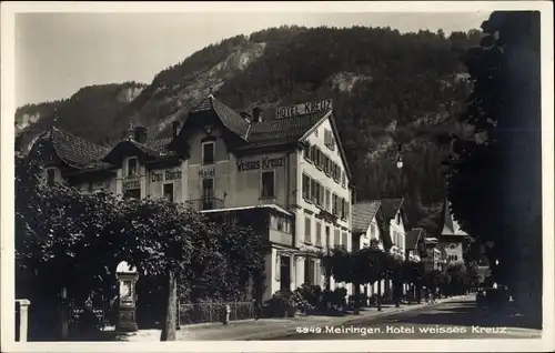 Ak Meiringen Kanton Bern Schweiz, Hotel Weißes Kreuz