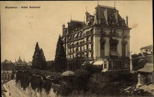 Ak Montreux Kanton Waadt Schweiz, Hotel National
