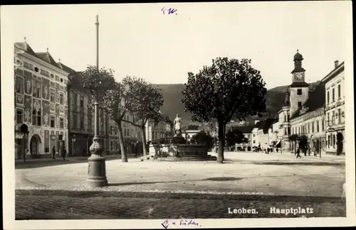Foto Ak Leoben Steiermark, Hauptplatz