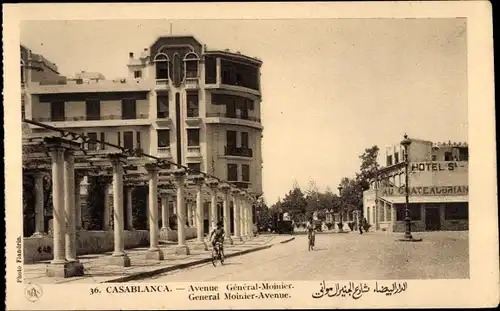 Ak Casablanca Marokko, General Moinier Avenue