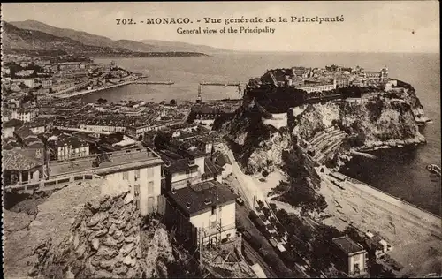 Ak Monaco, vue générale de la Principauté