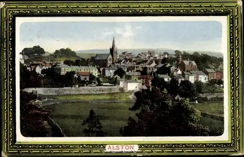 Präge Passepartout Ak Alston Cumbria England, Totale