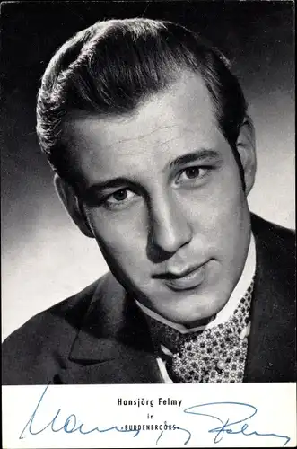 Ak Schauspieler Hansjörg Felmy, Portrait, Autogramm