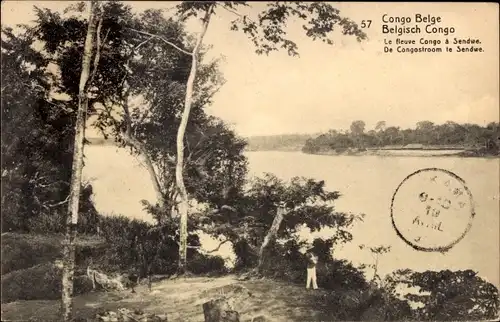 Ganzsachen Ak DR Kongo Zaire, Le Fleuve Congo a Sendwe