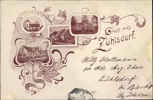 Ak Zühlsdorf Mühlenbecker Land Oberhavel, Kirche, Teilansichten