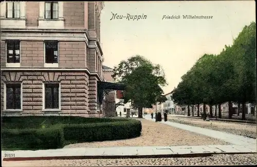 Ak Neuruppin in Brandenburg, Friedrich Wilhelms Straße