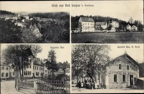 Ak Liegau Augustusbad Radeberg in Sachsen, Augustusbad, Gasthof