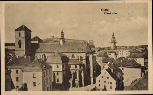 Ak Kłodzko Glatz Schlesien, Pfarrkirche