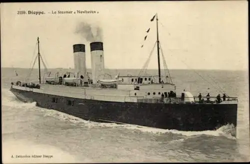 Ak Dieppe Seine Maritime, Le Steamer Newhaven