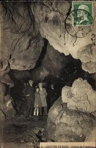 Ak Sare Pyrénées Atlantiques, Grottes, Couloir de Pamplune