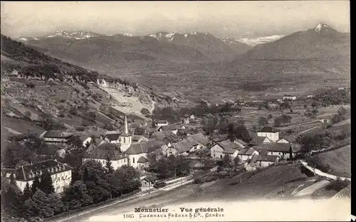 Ak Monnetier Mornex Haute Savoie, Vue generale