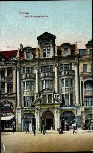 Ak Poznań Posen, Bank Przemyslowcow, Handlung C. Hoffmeyer