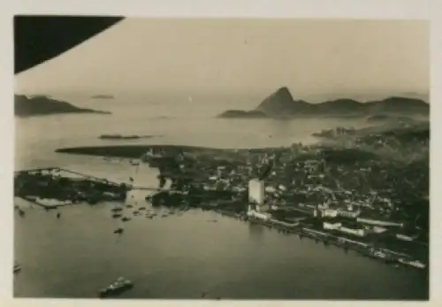 Sammelbild Zeppelin Weltfahrten Nr. 197, Süd-Amerika Fahrt, Rio de Janeiro