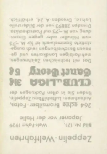 Sammelbild Zeppelin Weltfahrten Nr. 171, Welt-Fahrt 1929, Japaner vor der Halle