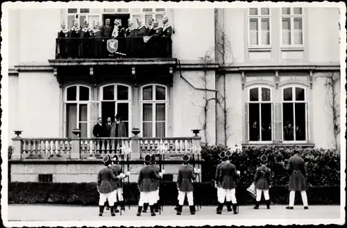 Foto Lörrach in Baden, Fastnacht 1936, Elferrat im Rathaus, Bürgermeister Boos, Gildengarde