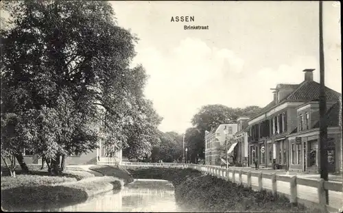 Ak Assen Drenthe Niederlande, Brinkstraat