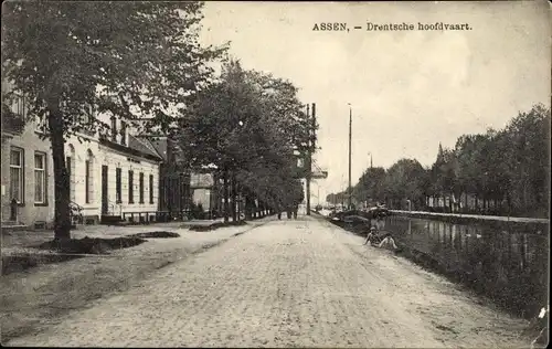 Ak Assen Drenthe Niederlande, Drentsche hoofdvaart