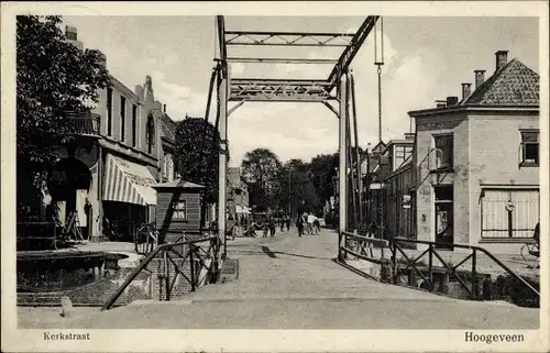 Ak Hoogeveen Drenthe, Kerkstraat