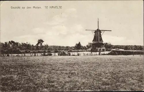 Ak Havelte Drenthe Niederlande, Molen