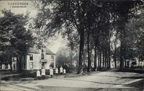 Ak Coevorden Drenthe, Gemeentehuis