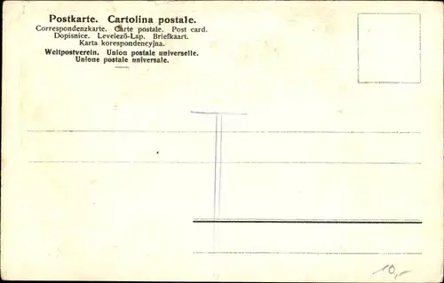 Präge Wappen Briefmarken Passepartout Ak  Wessling Weßling Oberbayern, Panorama