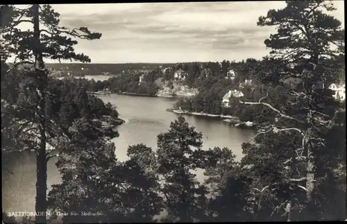 Ak Saltsjöbaden Schweden, Panorama