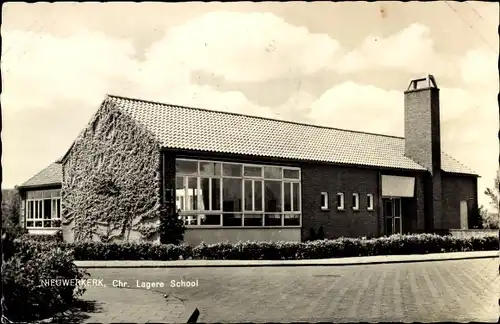 Ak Nieuwerkerk Schouwen-Duiveland Zeeland Niederlande, Chr. Lagere School