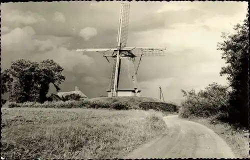 Ak Nunspeet Gelderland, Holländische Mühle