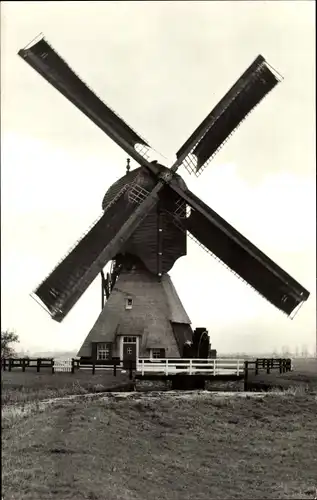 Ak Meerkerk Südholland, De Stijve Molen van Polder